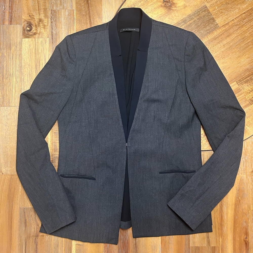 Elie Tahari Charcoal Blazer